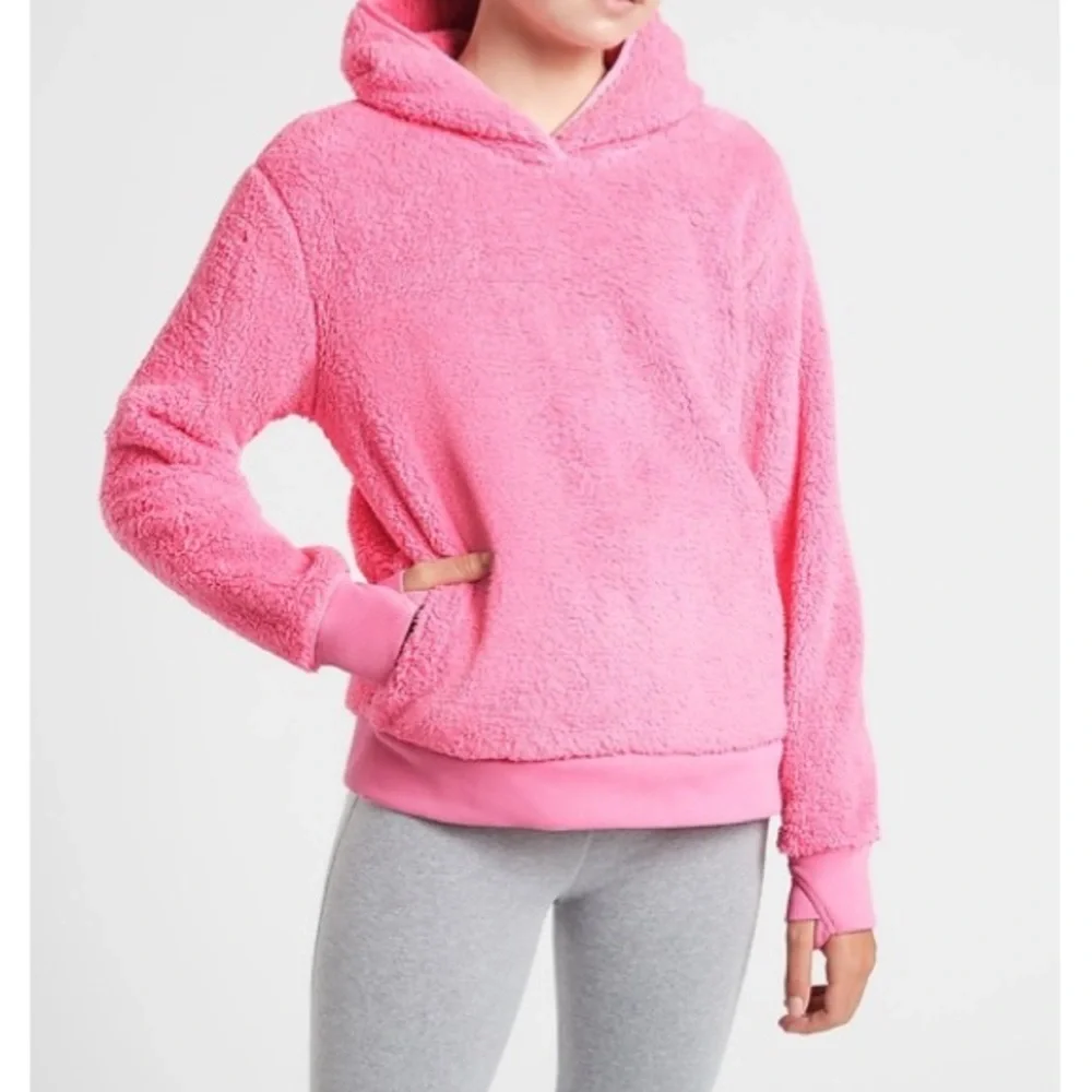Athleta Girl So Snug Hoodie Sherpa 2.0 - Pink